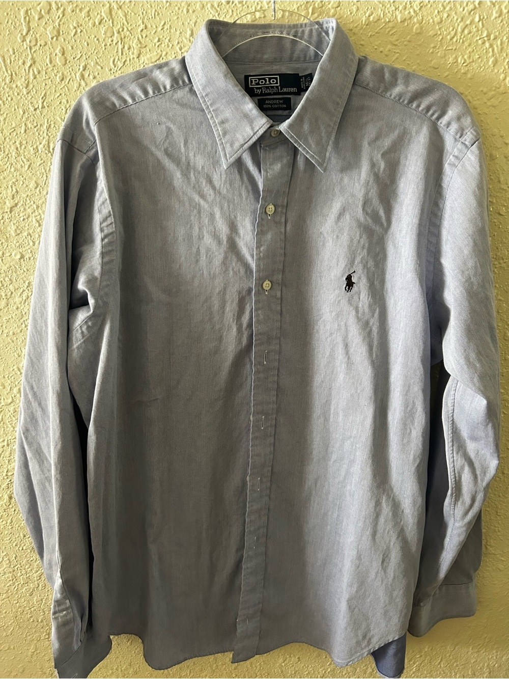 Ralph Lauren Light Blue Button-Down Dress Shirt